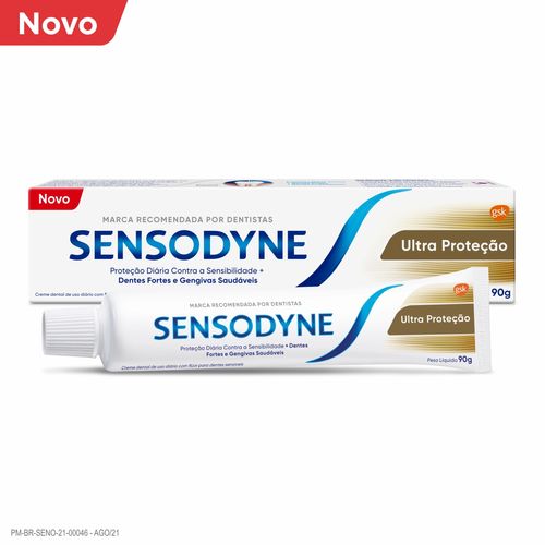 Sensodyne Ultra Proteção Creme Dental para Dentes Sensíveis 90g
