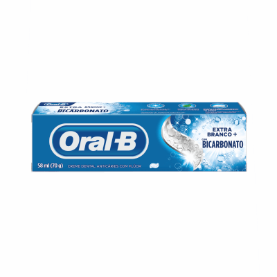 Creme Dental Oralb Extra Branco Bicarbon 70G