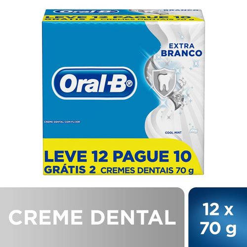 Kit Creme Dent Oralb Extra Branco 70G L12P10