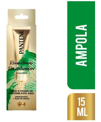 Ampola de Tratamento Capilar Pantene Gold Reconstrução 15ml