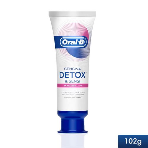 Creme Dental Oral-B Gengiva Detox Sensitive Care 102g