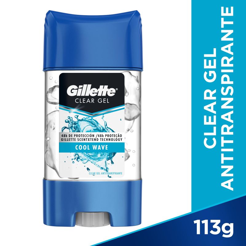 Gillette Desodorante Antitranspirante Clear Gel Cool Wave 82g