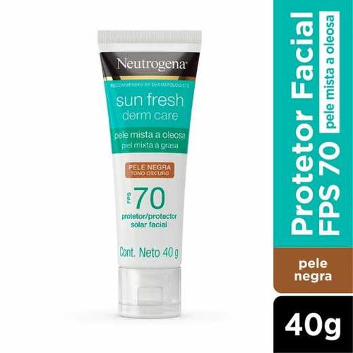 Protetor Solar Neutrogena pele oleosa clara FPS 70 40g em Promoção