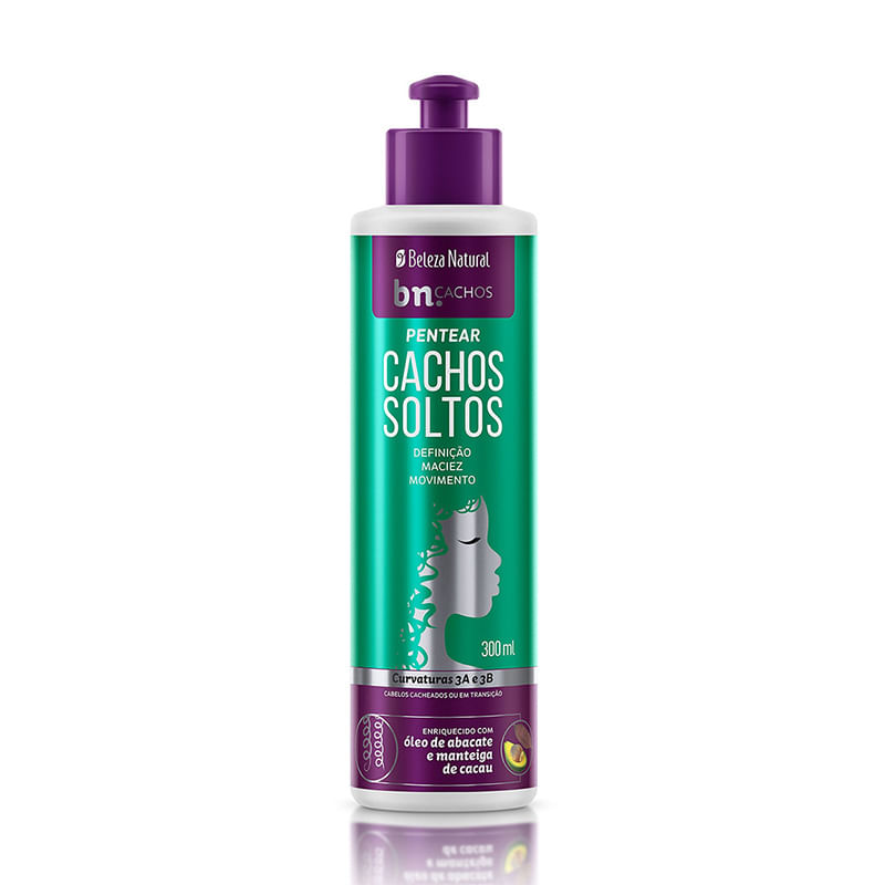 Creme Pentear Cachos Soltos 300ml Beleza Natural - Drogasmil