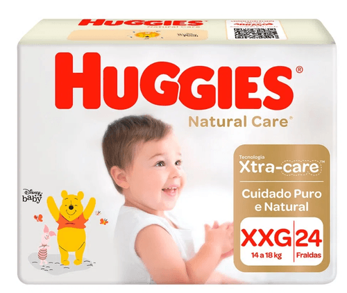 Fralda Huggies Natural Care G - 28 unidades - Drogarias Tamoio