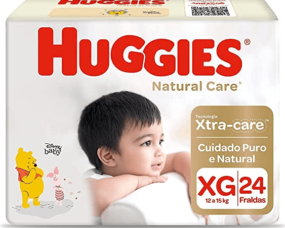 Fralda Huggies Natural Care XG - 24 unidades - Drogarias Tamoio