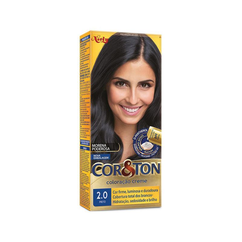 Tintura Niely Cor&Ton Preto 2.0 - 180 g
