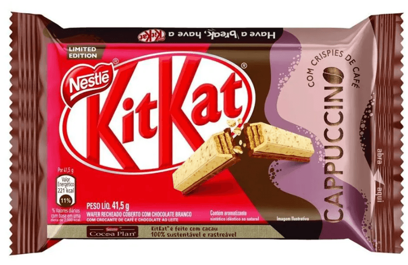 Chocolate Kitkat Cappuccino 41,5g - Nestlé - Drogaria Rosário