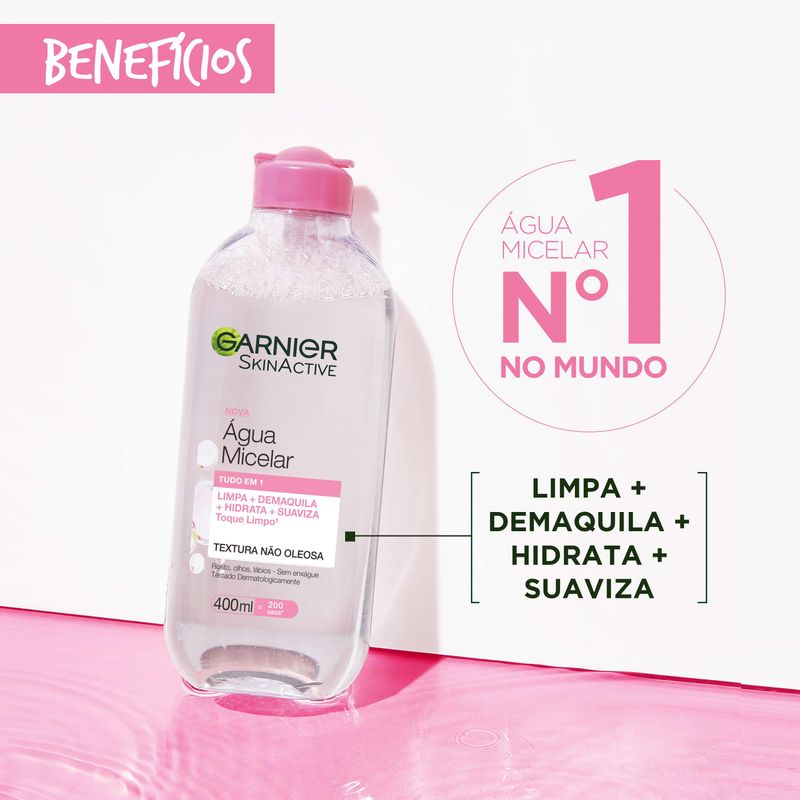 Agua Micelar Garnier Todo En 1 x 400 ml