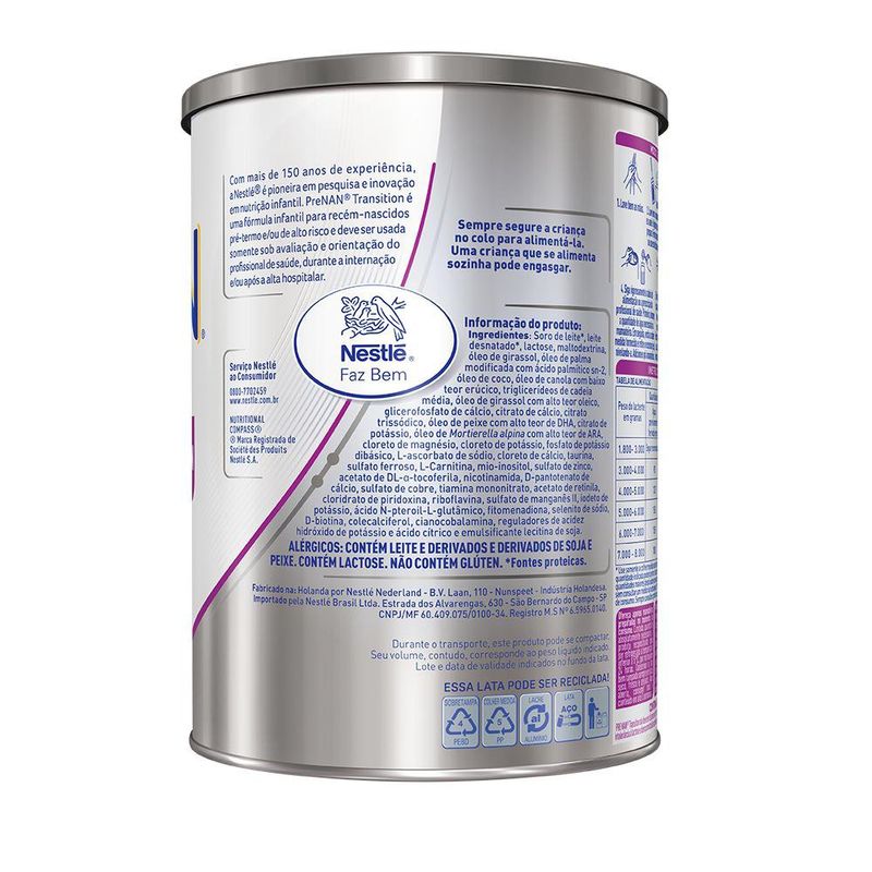 Fórmula Infantil Pré Nan Transition 400g