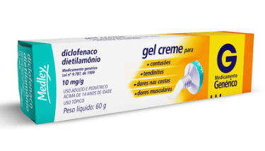 Diclofenaco Dietilamonio 10mg Gel Dermatológico 60g - Genérico - Medley