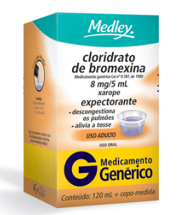 BROMEXINA XAROPE PEDIATRICO 120ML GENERICO MEDLEY - NAO INFORMADO