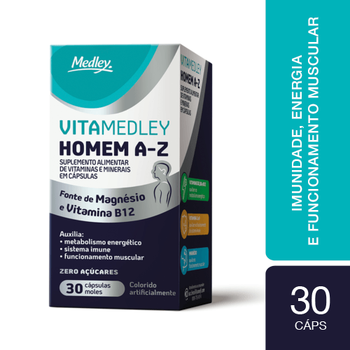 VITA MEDLEY HOMEM 30 CAPS GEL MOL