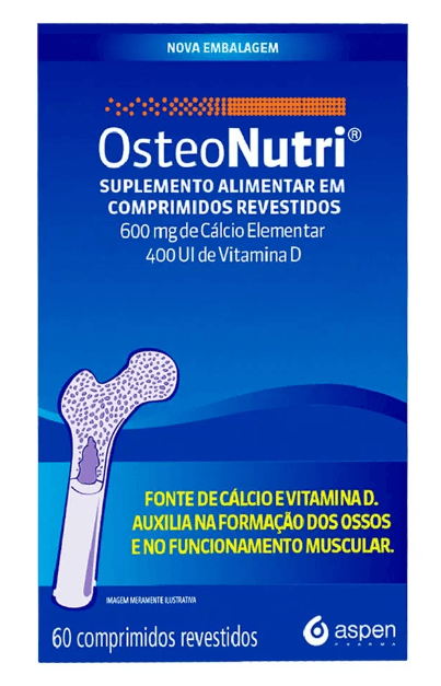 Osteonutri 600mg + 400Ui 60 Comprimidos