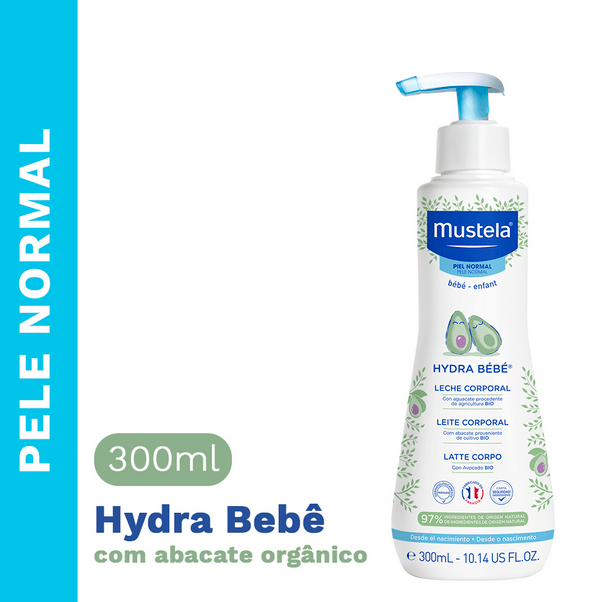 Hydra-Bebe-Mustela-Corporal-Pele-Normal---300ml