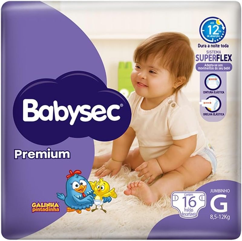 Fralda Babysec Galinha Pintadinha Pants Mega Xxg 20 Unids