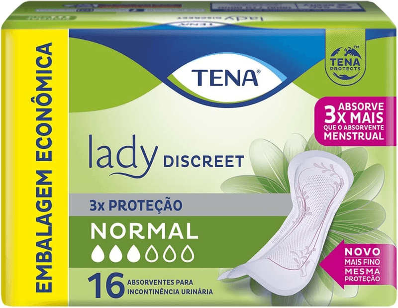 ABSORVENTE GERIÁTRICO TENA LADY DISCREET NORMAL 16UN