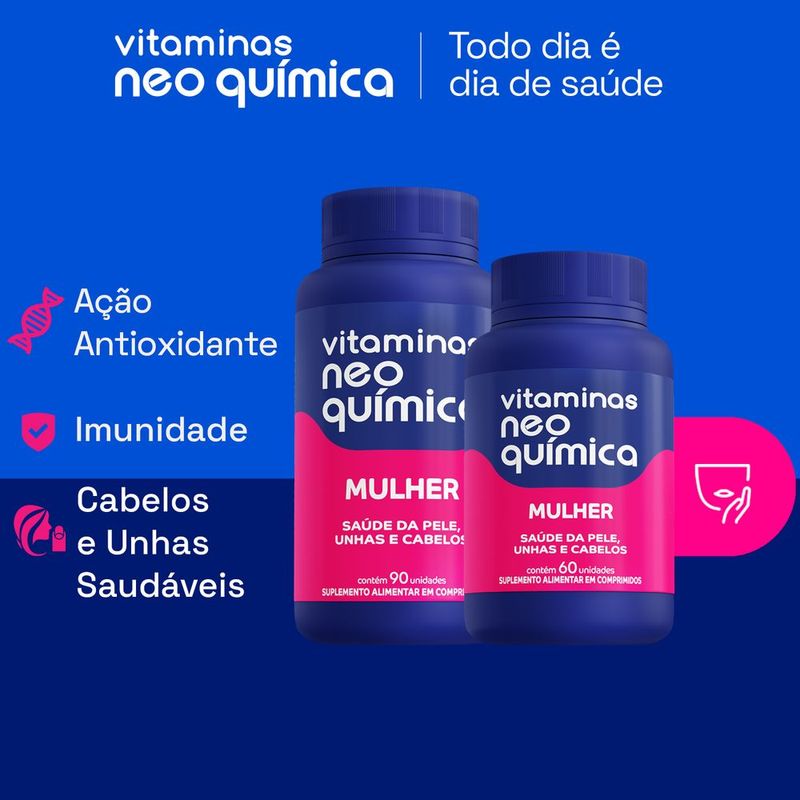 Vitamina Neo QuÍmica Mulher 60 Comprimidos Farmalife 7161