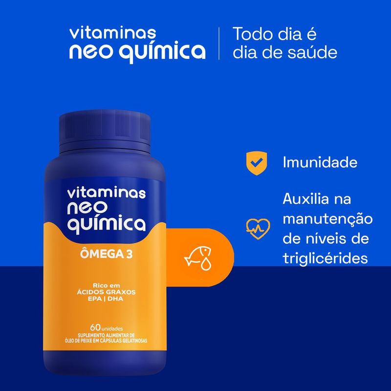 ITAMINAS NEO QUÍMICA ÔMEGA 3  60 COMPRIMIDOS