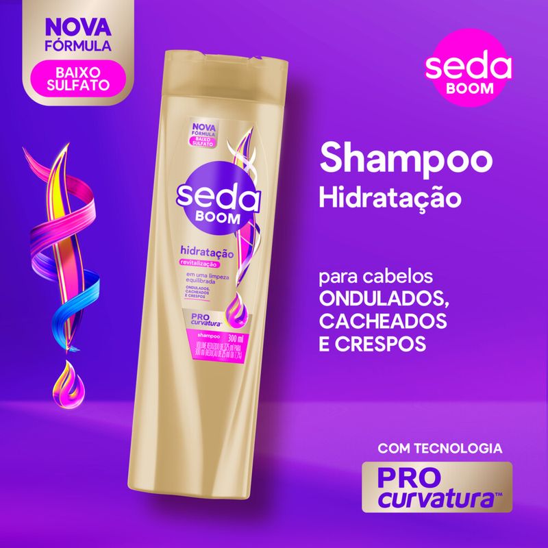 Seda Shampoo Boom Hidratação Revitalização 300Ml