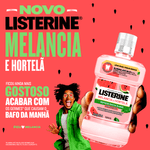 Enxaguante Bucal Listerine Melancia & Hortelã Zero Álcool - 500ml