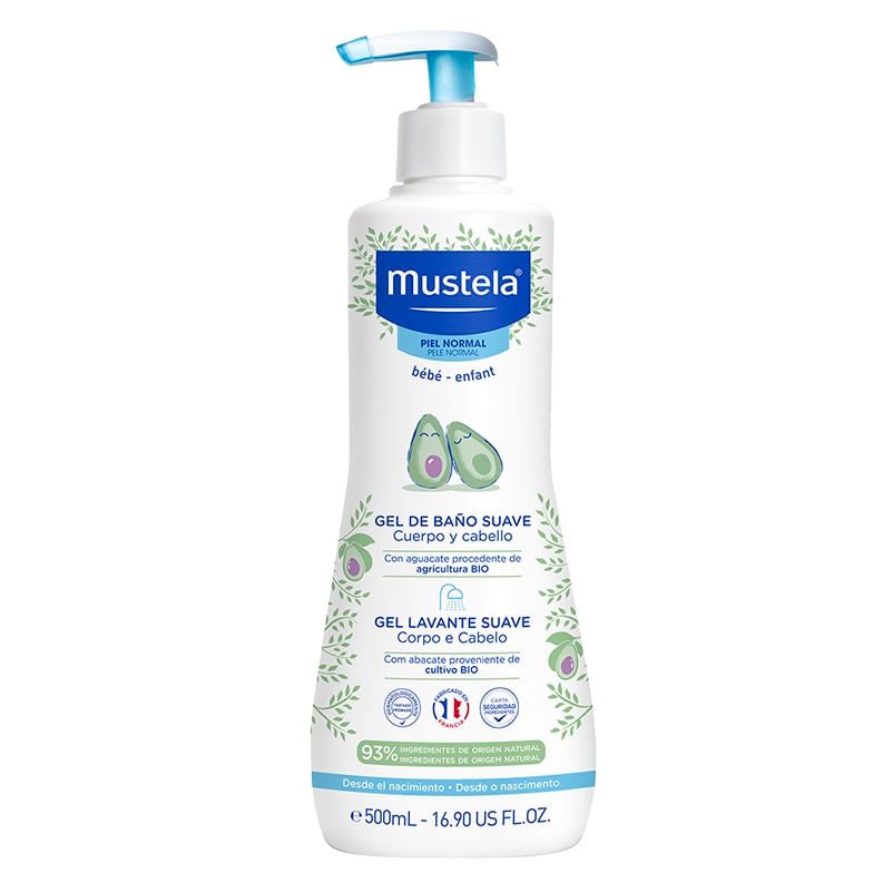 Gel Banho Mustela Bebê Dermo Lavante S/Sabao 500Ml - Mustela