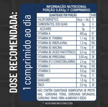 Vitasay Suplemento Alimentar AZ homem - 90 cápsulas