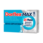 Dorflex Max Analgésico e Relaxante Muscular Dipirona 600mg - 16 comprimidos