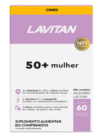 Lavitan 50+ Mulher - 60 comprimidos
