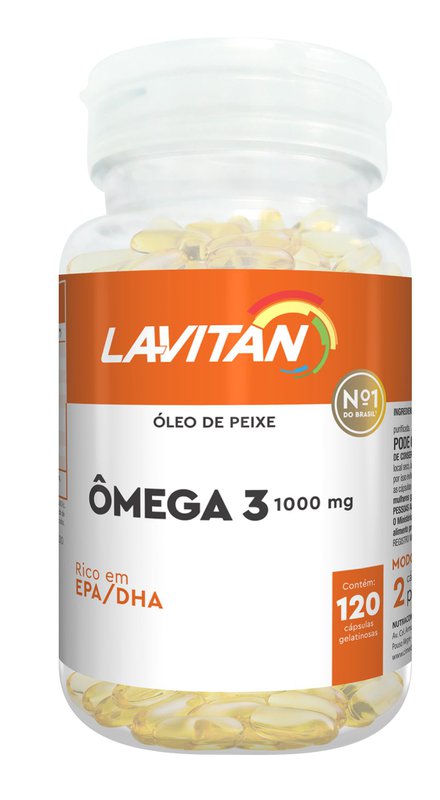 Lavitan Ômega 3 1000mg - 120 cápsulas gelatinosas