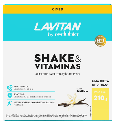 Lavitan By Redubío Shake & Vitaminas Baunilha - 210g