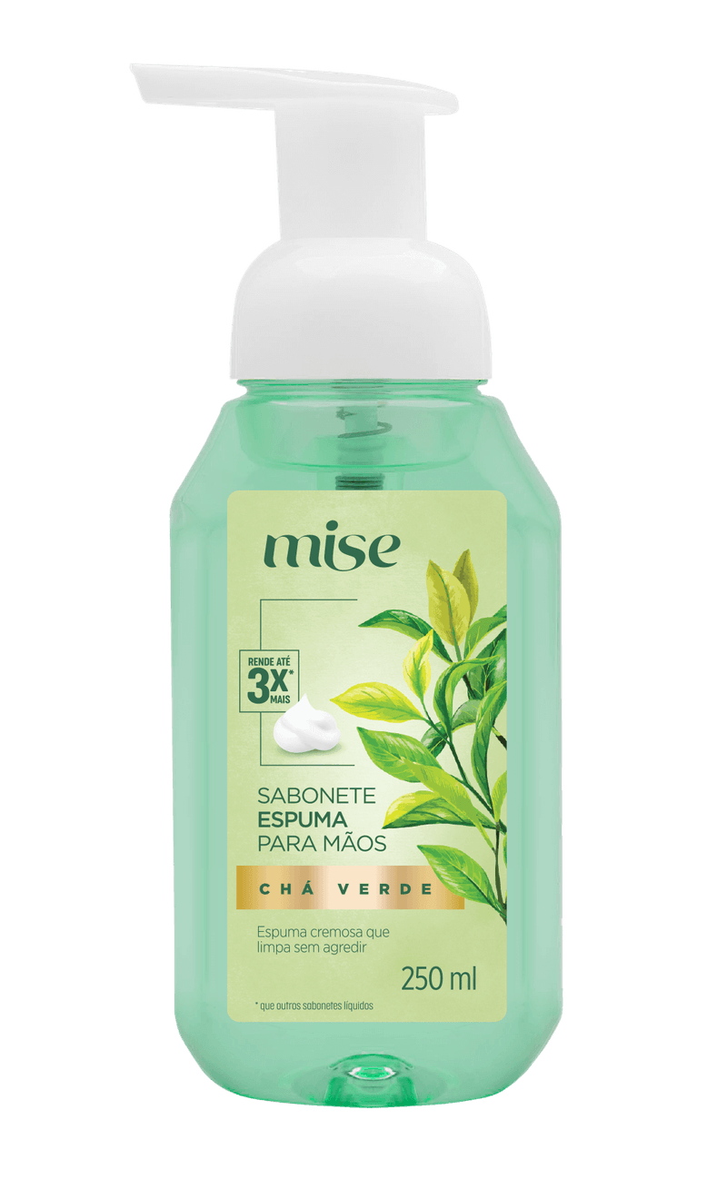 SaboneteEspumaMaosMiseChaVerde250ml