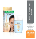 Protetor Solar Facial Isdin Fusion Water Oil Control Fps 60 - 30ml