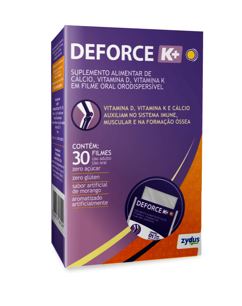 Deforce K+ Zydus - 30 filmes orodispersíveis