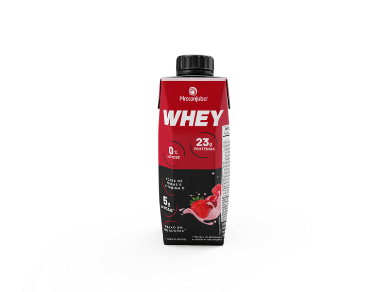 Whey Zero Lactose Piracanjuba Frutas Vermelhas - 250ml
