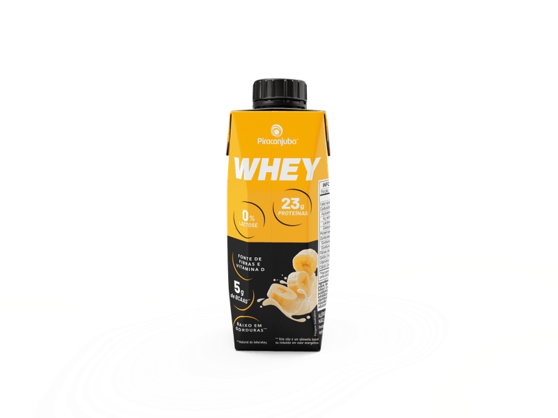 Whey Zero Lactose Piracanjuba Banana - 250ml