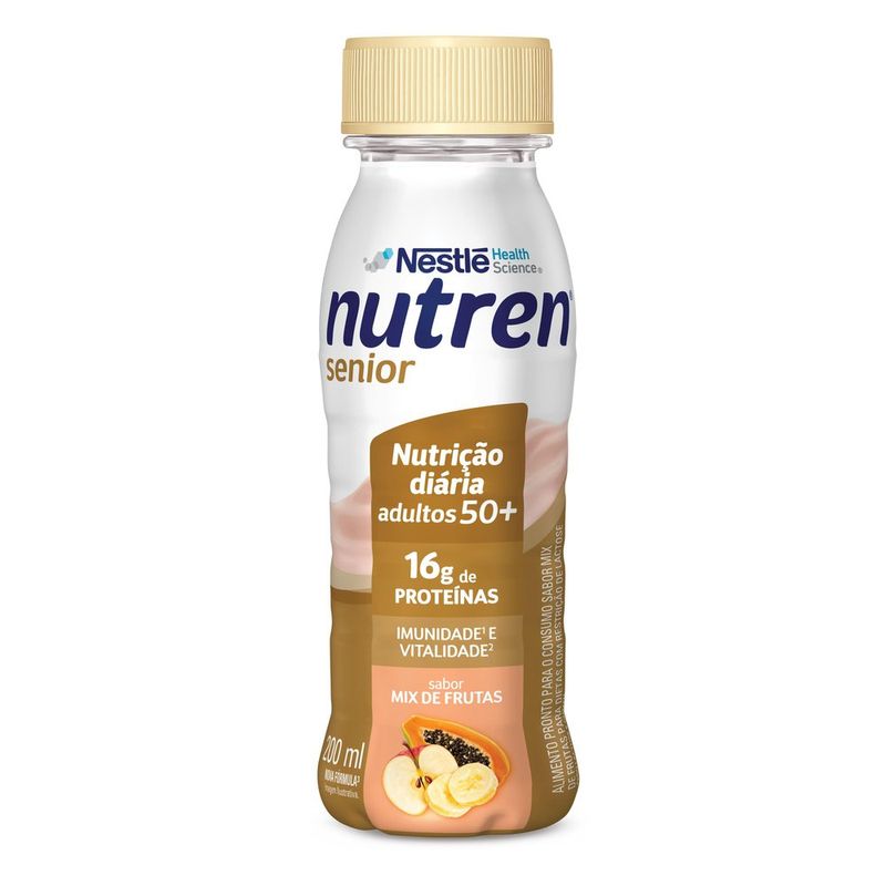 Complemento Alimentar Nutren Senior Zero Lactose Mix de Frutas - 200ml -  FARMALIFE