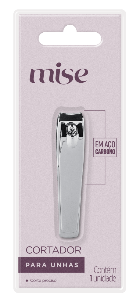 Cortador de Unhas Mise em Aço Carbono Pequeno - 1 unidade