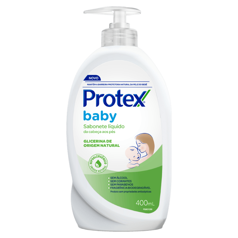 Sabonete Líquido da Cabeça aos Pés Protex Baby Glicerina - 400ml