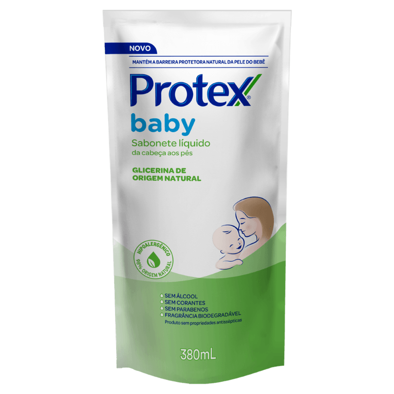 Sabonete Líquido da Cabeça aos Pés Protex Baby Glicerina Refil - 380ml
