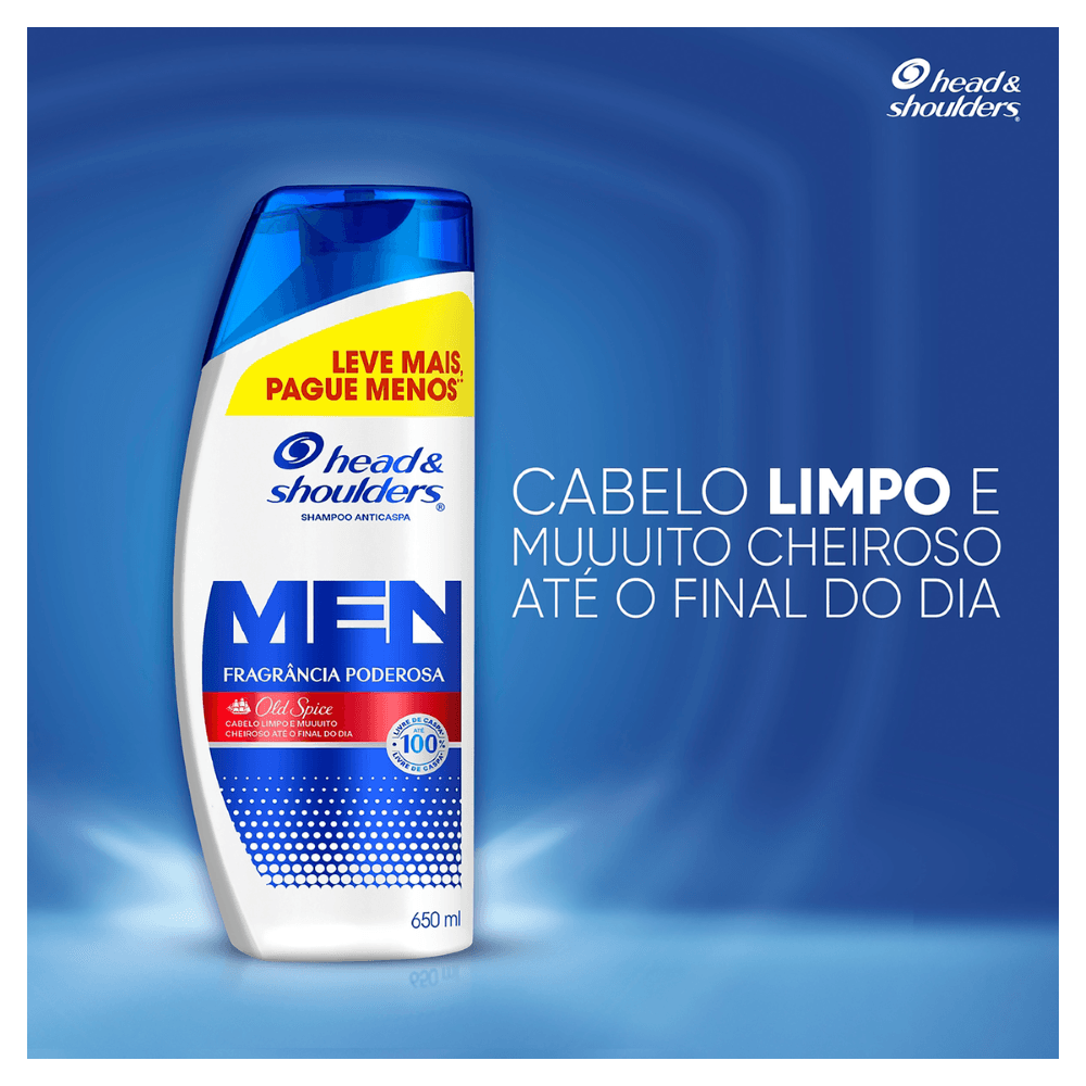 Shampoo Anticaspa Old Spice Head & Shoulders Men - 650ml - Drogaria Rosário