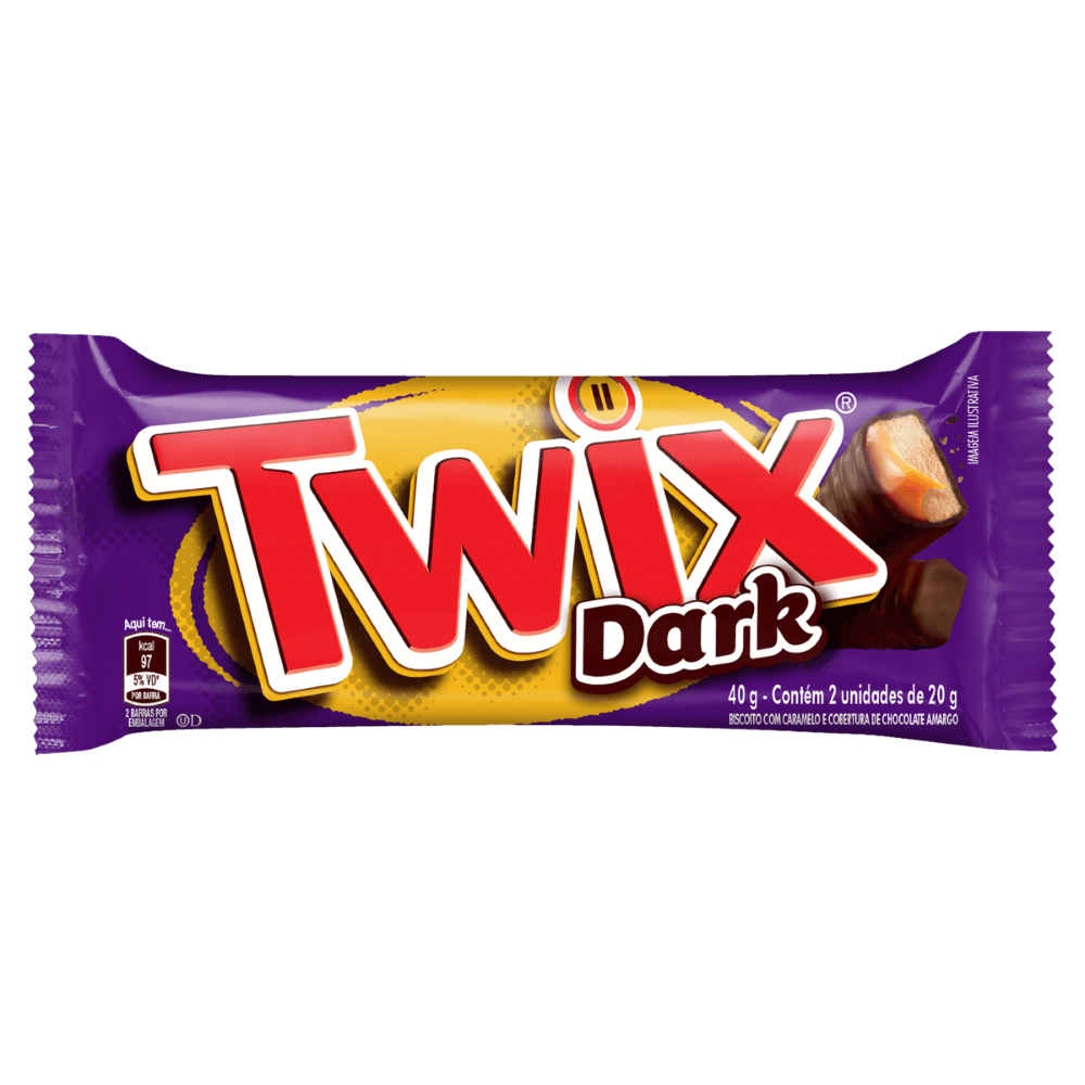Chocolate Twix Dark - 40g - FARMALIFE