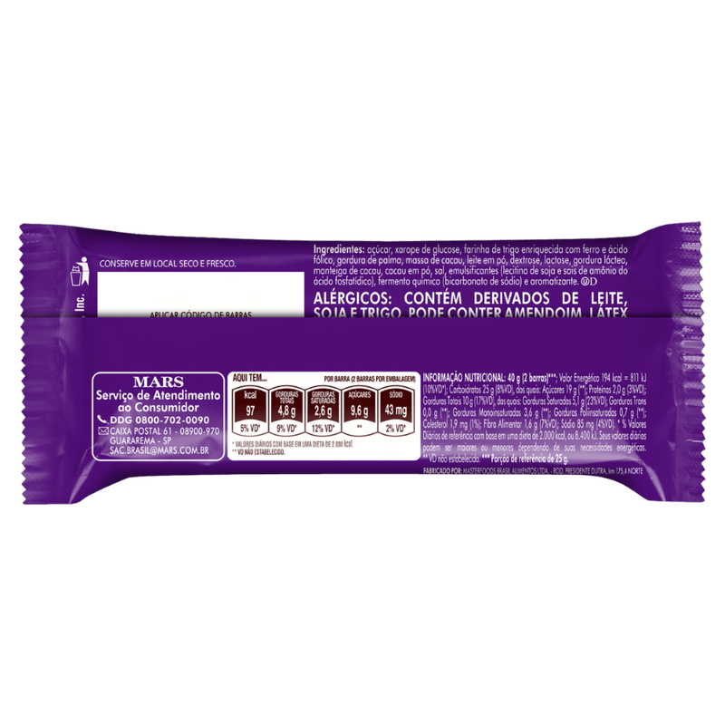 Chocolate Twix Dark - 40g