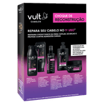 Kit Shampoo 200ml + Condicionador 200ml Vult Cabelos Choque de Reconstrução