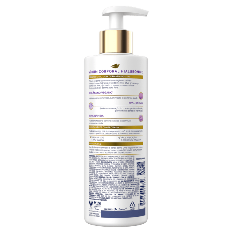 Sérum Deo Hidratante Corporal Dove Hialurônico + Dermo Renovador - 380ml