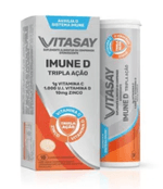 Suplemento Alimentar Vitasay Imune D Tripla Ação - 10 Comprimidos Efervescentes