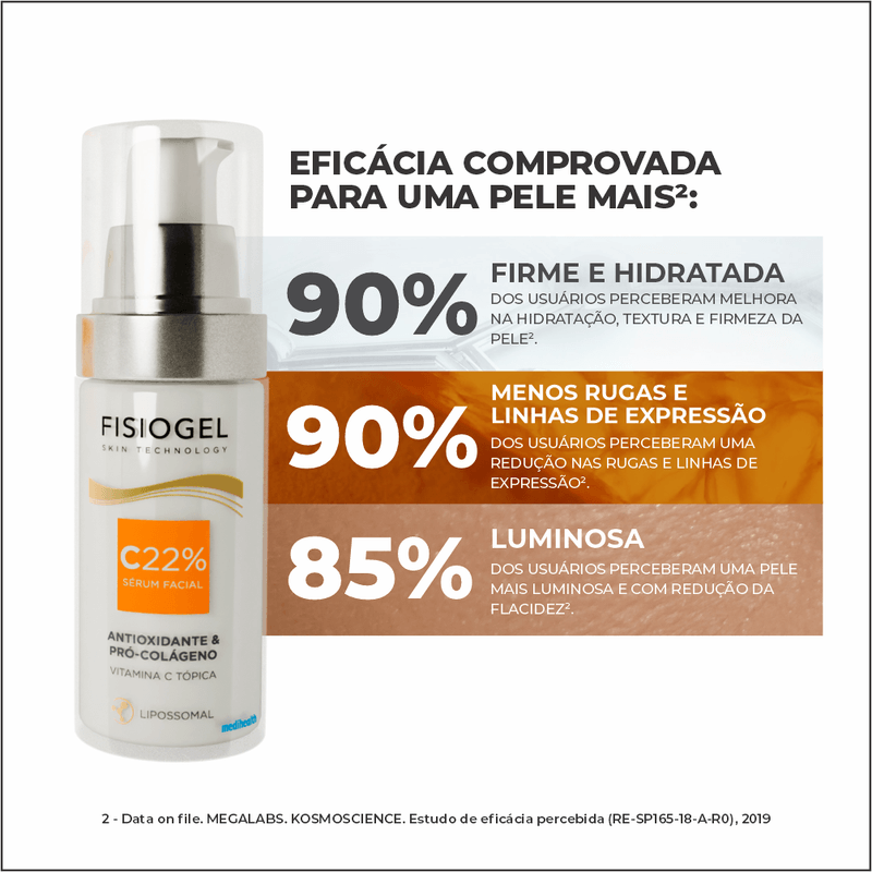 Sérum Lipossomal Fisiogel Antioxidante & Pró-Colágeno Caixa -30ml