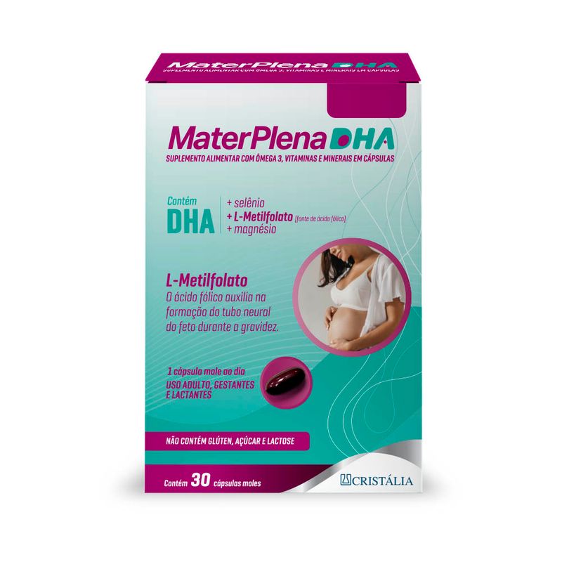 Suplemento Alimentar MaterPlena DHA - 30 Cápsulas