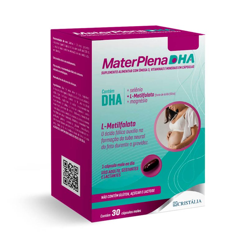 Suplemento Alimentar MaterPlena DHA - 30 Cápsulas