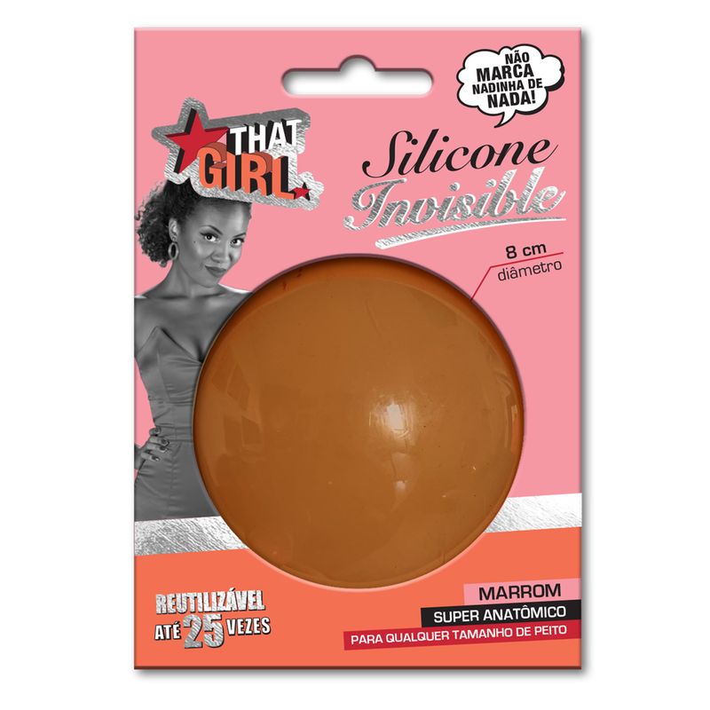 Silicone Adesivo Invisible para Seios That Girl - Marron